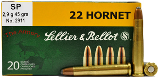 Sellier and Bellot 22 Hornet 45 Grain SP (20)